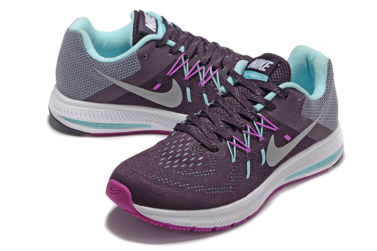 Nike Zoom Winflo II Dark Purple Grey Running Shoes For Women